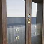 Дизайнерский шкаф витрина Elsa Dreams Walnut с 4-мя ящиками варинант исполнения - 5 | Loft Concept в Ижевске