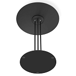 Стол журнальный с круглой столешницей из стекла Gray and Gold Marble варинант исполнения - 6 | Loft Concept в Ижевске