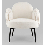 Полукресло Wave Stripes букле белый варинант исполнения - 4 | Loft Concept в Ижевске