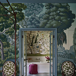 Обои ручная роспись Malmaison Special Colourway on Auguste scenic paper варинант исполнения - 2 | Loft Concept в Ижевске