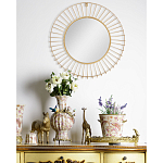 Зеркало круглое настенное в металлической оправе Modern Mirror Space варинант исполнения - 4 | Loft Concept в Ижевске