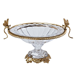 Чаша из прозрачного стекла с рельефным ободком и фигурками стрекоз Eden Garden варинант исполнения - 1 | Loft Concept в Ижевске