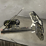 Подставка под благовония из эпоксидной смолы с цветами черная Epoxy Resin Flowers Incense Stand Black варинант исполнения - 4 | Loft Concept в Ижевске