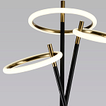 Торшер с 3-мя круглыми светодиодными лампами на черной триноге Underlining варинант исполнения - 3 | Loft Concept в Ижевске