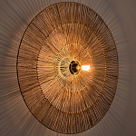 Круглый настенный светильник с декором из пеньковой веревки Alano Wall Lamp варинант исполнения - 2 | Loft Concept в Ижевске