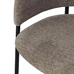 Стул полукруглый с каркасом из металла и мягким сиденьем и спинкой Soft Chenille варинант исполнения - 2 | Loft Concept в Ижевске