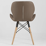 Стул с коричневым сиденьем из экокожи JEROEN варинант исполнения - 4 | Loft Concept в Ижевске