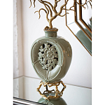 Ваза зеленая с бронзовыми ветвями и фарфоровыми рыбками Eden Garden варинант исполнения - 3 | Loft Concept в Ижевске