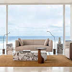 Приставной столик из массива дерева Walnut варинант исполнения - 8 | Loft Concept в Ижевске