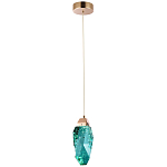 Подвесной светильник Soar Hanging Lamp Brass Emerald Изумрудный варинант исполнения - 2 | Loft Concept в Ижевске