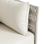 Диван садовый с плетеными ремешками и спинкой  Kleo варинант исполнения - 3 | Loft Concept в Ижевске