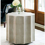 Приставной стол бежевый Stingray Skin Table кожа варинант исполнения - 2 | Loft Concept в Ижевске