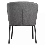 Стул серый с широкой закругленной спинкой Chair Gray Attractive варинант исполнения - 4 | Loft Concept в Ижевске