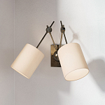 Бра с двумя тканевыми абажурами в форме цилиндра Prerequisites варинант исполнения - 3 | Loft Concept в Ижевске