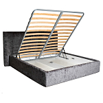 Кровать двуспальная серая с подъемным механизмом  Selecting the Best варинант исполнения - 2 | Loft Concept в Ижевске