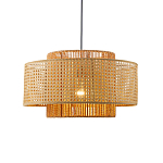 Подвесной светильник с абажуром из плтеного бамбука Light Inside the Cell варинант исполнения - 1 | Loft Concept в Ижевске