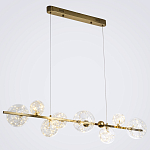 Дизайнерская линейная люстра с гирляндой внутри стеклянных плафонов Iona Garland Chandelier варинант исполнения - 2 | Loft Concept в Ижевске