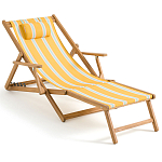 Шезлонг из акации и ткани Venezuela варинант исполнения - 3 | Loft Concept в Ижевске