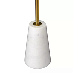 Кофейный столик с круглой столешницей на белом мраморном основании Original Foundation варинант исполнения - 5 | Loft Concept в Ижевске