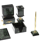 Настольный письменный набор из нефрита в подарочной коробке Victorious варинант исполнения - 5 | Loft Concept в Ижевске