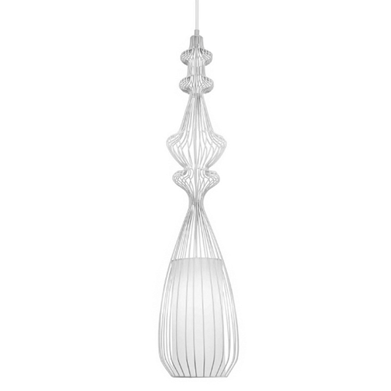 Подвесной светильник Wire Dream Pendant 1 Белый Белый Подвесной светильник Wire Dream Pendant 1 Белый Белый в Ижевске | Loft Concept