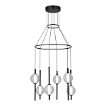 Люстра светодиодная с 6-ю сферическими стеклянными плафонами Splatter варинант исполнения - 1 | Loft Concept в Ижевске