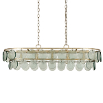 Люстра овальной формы с каскадом из декоративных элементов Harmony of Light варинант исполнения - 3 | Loft Concept в Ижевске