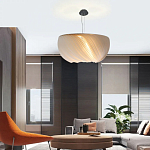 Подвесной светильник с белыми изящными декоративными лепестками Volumetric Petal Lamp варинант исполнения - 5 | Loft Concept в Ижевске