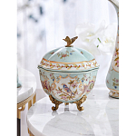 Шкатулка голубого цвета с цветочными орнаментами Blue Garden варинант исполнения - 7 | Loft Concept в Ижевске