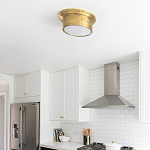 Потолочный светильник круглый цвета состаренная латунь Modern Simple Ceiling Light варинант исполнения - 3 | Loft Concept в Ижевске