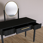 Туалетный Стол с зеркалом Primo Черный дуб варинант исполнения - 7 | Loft Concept в Ижевске