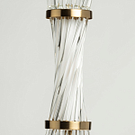 Подвесной светильник с цилиндром из прозрачных стеклянных трубок Nembus варинант исполнения - 7 | Loft Concept в Ижевске