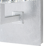 Бра серебряное с фактурным прозрачным абажуром Optical Crystal варинант исполнения - 2 | Loft Concept в Ижевске