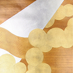 Обои ручная роспись в стиле Арт-деко Namban Colourway SC-290 on Deep Rich Gold gilded paper варинант исполнения - 1 | Loft Concept в Ижевске