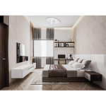 Потолочный светильник овальной формы белого цвета с 7-ю лампами Lunar Pebbles варинант исполнения - 12 | Loft Concept в Ижевске