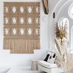 Панно на стену плетеное Макраме бежевый цвет  варинант исполнения - 5 | Loft Concept в Ижевске
