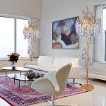 Торшер в виде золотого дерева с листьями FAIRYTREE Light варинант исполнения - 3 | Loft Concept в Ижевске