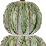 Настольная лампа с фактурным основанием с сочетании белого и зеленого цветов Festoon варинант исполнения - 1 | Loft Concept в Ижевске