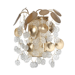 Бра с декоративными подвесками из прозрачного стекла в форме монеток FAIRYTREE Light варинант исполнения - 1 | Loft Concept в Ижевске