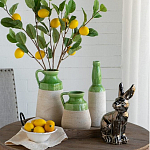 Статуэтка заяц из текстурированной терракоты и покрытый глянцевой краской под бронзу Rabbit Charm  варинант исполнения - 6 | Loft Concept в Ижевске