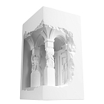 Встраиваемый в стену гипсовый светильник под покраску с колоннами и арками в античном стиле Antiquity Athena варинант исполнения - 6 | Loft Concept в Ижевске