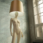 Лампа MANNEQUIN LAMP с абажуром изгибы тела варинант исполнения - 7 | Loft Concept в Ижевске