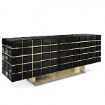 Дизайнерский комод в сочетании черного и золотого цвета Nubian варинант исполнения - 1 | Loft Concept в Ижевске