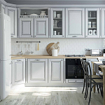 Угловая кухня в стиле Прованс из массива дерева Colombe Provence Kitchen Set варинант исполнения - 1 | Loft Concept в Ижевске