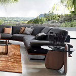 Дизайнерский журнальный стол c круглой столешницей на фигурном основании Usake варинант исполнения - 1 | Loft Concept в Ижевске