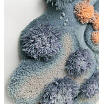 Тканый вручную Большой абстрактный гобелен Frost Forest варинант исполнения - 2 | Loft Concept в Ижевске