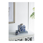 Ваза с крышкой в китайском стиле Oriental Blue & White Ornament Vases варинант исполнения - 3 | Loft Concept в Ижевске