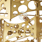 Люстра фигурная золотого цвета Corrugated Panels варинант исполнения - 2 | Loft Concept в Ижевске