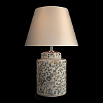 Настольная лампа цилиндрическая с цветочной росписью Lamp Flower Painting варинант исполнения - 3 | Loft Concept в Ижевске