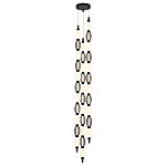 Подвесной светильник светодиодный с белыми сферическими плафонами и декоративными элементами в виде черной сетки HANDLE GRAPE варинант исполнения - 4 | Loft Concept в Ижевске